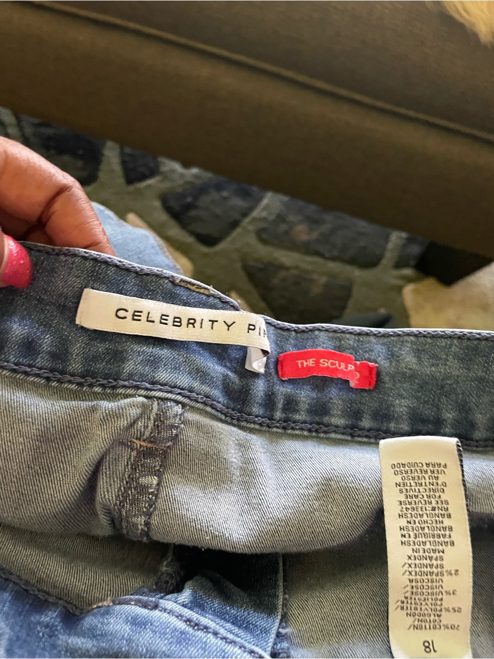 Celebrity Pink Light Blue Skinny Jeans - Sculpted Fit